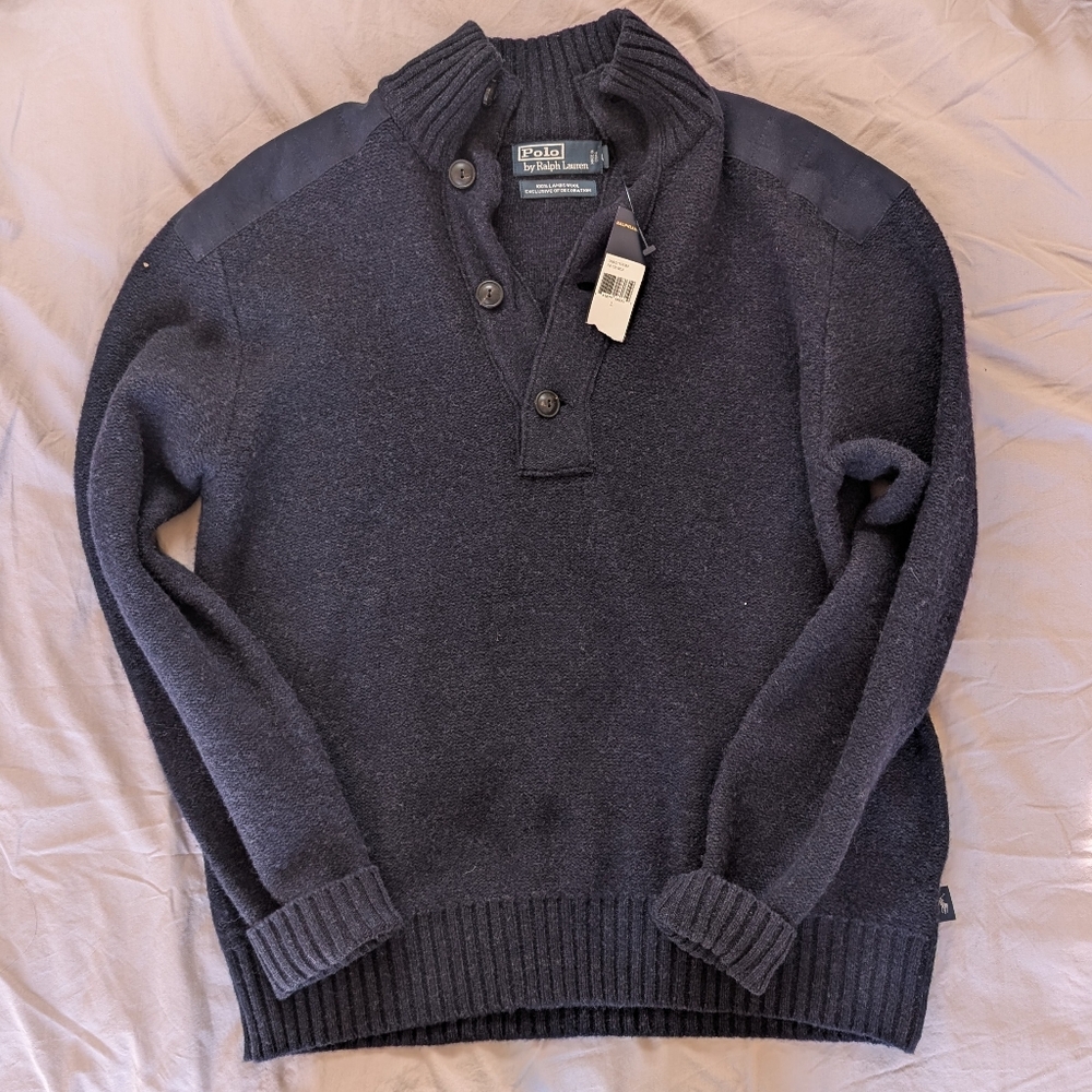 Ralph Lauren Blue Turtleneck Sweater